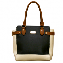 Henley Evie Bag - Black/Cream/Brown
